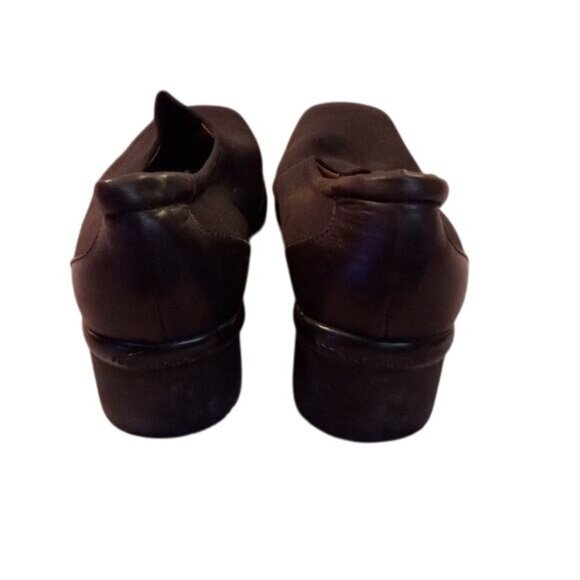 Donald J Pliner Size 7.5 Black Square Toe Slip On Shoes Sport Travel Air Touch - Picture 5 of 8